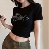 ラインストーンハートロゴコンパクトTシャツ | LADY LIKE | 詳細画像18