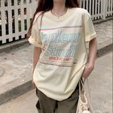 アイボリー | Ne pleure StudioロゴプリントTシャツ | LADY LIKE 
