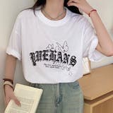 ホワイト | バタフライロゴバックプリントTシャツ | LADY LIKE 