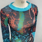 リブ切替えカラフルシアートップス | LADY LIKE | 詳細画像8