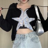 クロップド丈星柄ジップニット | LADY LIKE | 詳細画像10