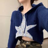 クロップド丈星柄ジップニット | LADY LIKE | 詳細画像5