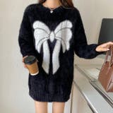 ビッグリボン柄ゆったりシャギーニット | LADY LIKE | 詳細画像10