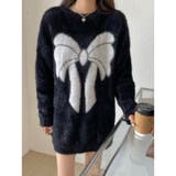 ビッグリボン柄ゆったりシャギーニット | LADY LIKE | 詳細画像12