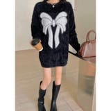 ビッグリボン柄ゆったりシャギーニット | LADY LIKE | 詳細画像9