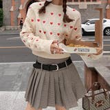 ハートプリント丸首ニット | LADY LIKE | 詳細画像10