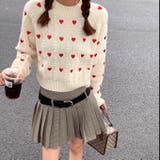 ハートプリント丸首ニット | LADY LIKE | 詳細画像14