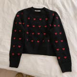 ハートプリント丸首ニット | LADY LIKE | 詳細画像17