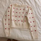 ハートプリント丸首ニット | LADY LIKE | 詳細画像18