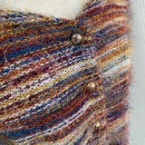 ラウンドネックボーダーシャギーカーディガン | LADY LIKE  | 詳細画像23 