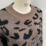 レオパード風バイカラーオーバーサイズニット | LADY LIKE | 詳細画像11