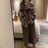 レオパード風バイカラーオーバーサイズニット | LADY LIKE | 詳細画像7