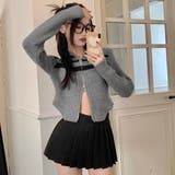 ライン入りダブルジップハイネックリブニット | LADY LIKE  | 詳細画像4 