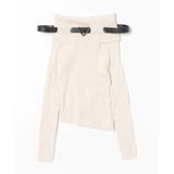 ベルト付きオフショルダーリブニット | LADY LIKE  | 詳細画像20 