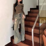 ベルト付きオフショルダーリブニット | LADY LIKE  | 詳細画像7 