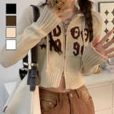 フロントロゴニットパーカー | LADY LIKE | 詳細画像1