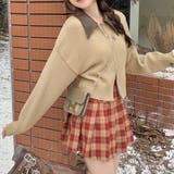 フェイクレザー切替え衿ダブルジップニット | LADY LIKE | 詳細画像13