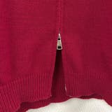 フェイクレザー切替え衿ダブルジップニット | LADY LIKE | 詳細画像19