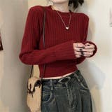 袖口ダブルクロップド丈ニット | LADY LIKE | 詳細画像16