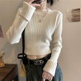 袖口ダブルクロップド丈ニット | LADY LIKE | 詳細画像6