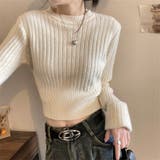 袖口ダブルクロップド丈ニット | LADY LIKE | 詳細画像9