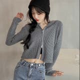 ダブルジップコンパクトニットパーカー | LADY LIKE  | 詳細画像10 