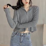 ダブルジップコンパクトニットパーカー | LADY LIKE  | 詳細画像11 