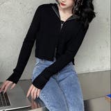 ダブルジップコンパクトニットパーカー | LADY LIKE  | 詳細画像14 