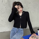 ダブルジップコンパクトニットパーカー | LADY LIKE  | 詳細画像18 