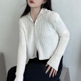 ダブルジップコンパクトニットパーカー | LADY LIKE  | 詳細画像3 