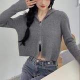 ダブルジップコンパクトニットパーカー | LADY LIKE  | 詳細画像7 