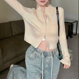 ダブルジップモックネックリブニット | LADY LIKE  | 詳細画像10 