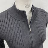 ダブルジップモックネックリブニット | LADY LIKE  | 詳細画像19 