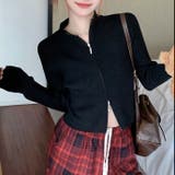 ダブルジップモックネックリブニット | LADY LIKE  | 詳細画像3 