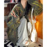 丸首チェックオーバーサイズカーディガン | LADY LIKE  | 詳細画像8 