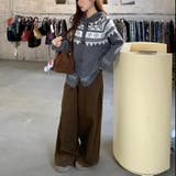 オルテガ柄ニットパーカー | LADY LIKE | 詳細画像5