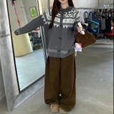 オルテガ柄ニットパーカー | LADY LIKE | 詳細画像7