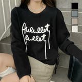 サイド絞りラインロゴニット | LADY LIKE  | 詳細画像1 