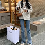 ラインアクセントバイカラーニット | LADY LIKE  | 詳細画像6 