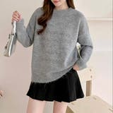 グレー | レターロゴデザインニット | LADY LIKE 