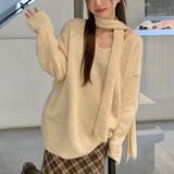 ストール付きゆったりVネックニット | LADY LIKE | 詳細画像14