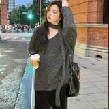 ストール付きゆったりVネックニット | LADY LIKE | 詳細画像3