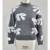 リボン柄モックネックニット | LADY LIKE  | 詳細画像5 