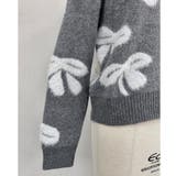 リボン柄モックネックニット | LADY LIKE  | 詳細画像8 