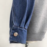 デニムスリーブ切替えニット | LADY LIKE  | 詳細画像11 