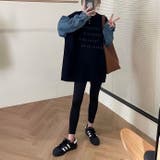 デニムスリーブ切替えニット | LADY LIKE  | 詳細画像5 