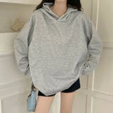 【春夏新作】ドットボタン付きラウンドヘムパーカー | LADY LIKE | 詳細画像10