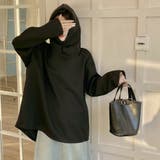 【春夏新作】ドットボタン付きラウンドヘムパーカー | LADY LIKE | 詳細画像3