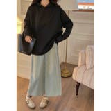 【春夏新作】ドットボタン付きラウンドヘムパーカー | LADY LIKE | 詳細画像6