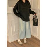 【春夏新作】ドットボタン付きラウンドヘムパーカー | LADY LIKE | 詳細画像8